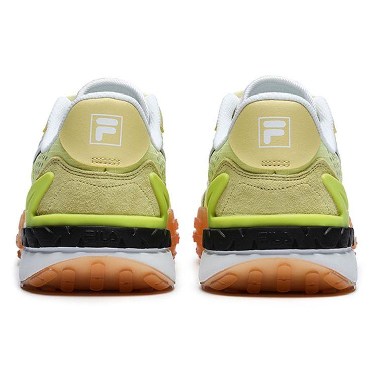 Fila Kuchenstoff Synthetikleder Bequeme Low Top Lifestyle Sneaker Herren-Sneaker Gelb Schwarz F12M221121FCR