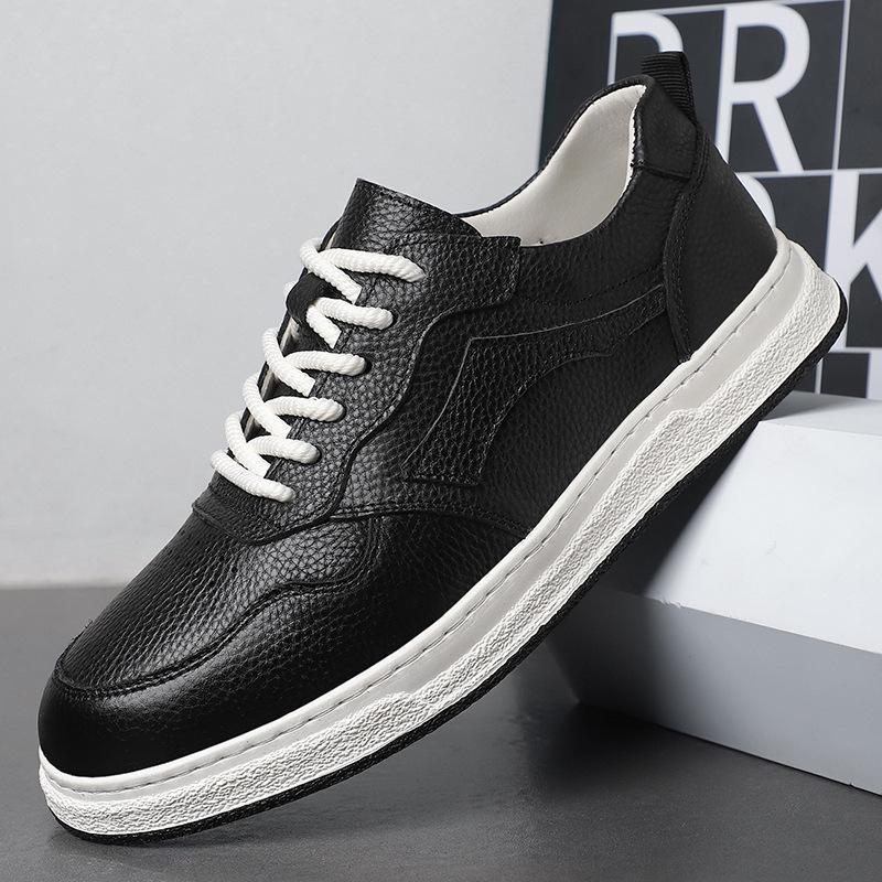 Little white shoes men's color matching breathable thick sole 2025 summer thin new popular casual shoes dad shoes sports board shoes