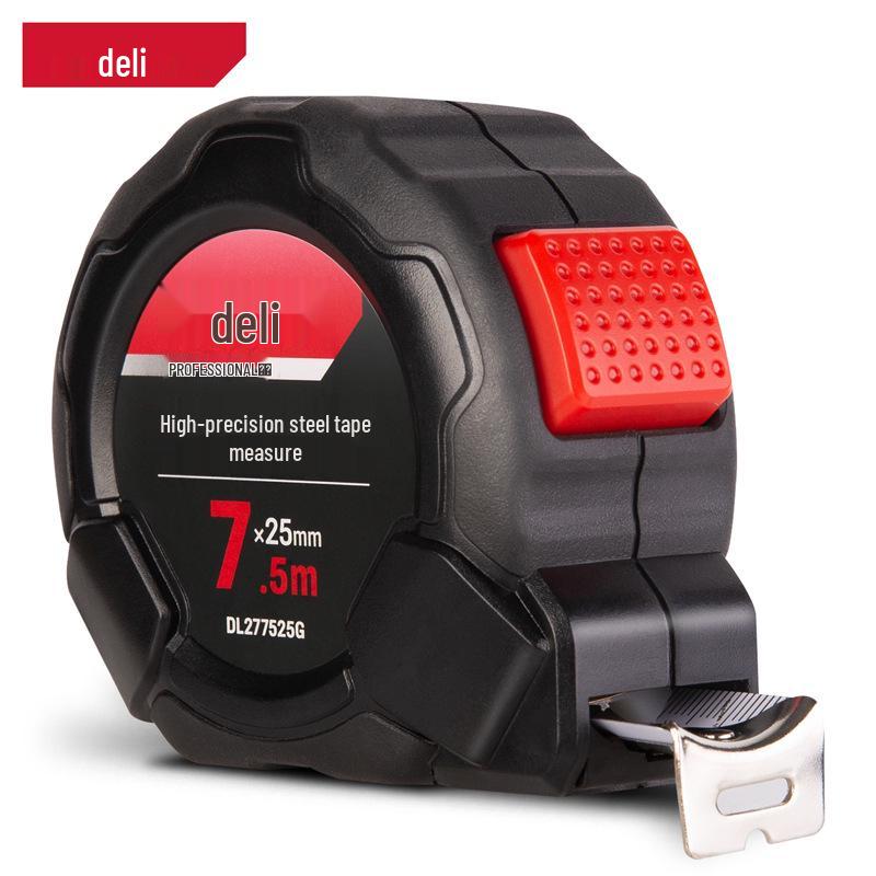 Deli High-Precision Steel Measuring Tape, Thickened & Film-Coated, 5m/7.5m/10m Options
