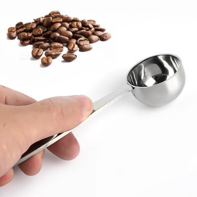 Coffee Scoop Two Heads Design Long Handle Stainless Steel Food Grade Coffee Tamper for Home