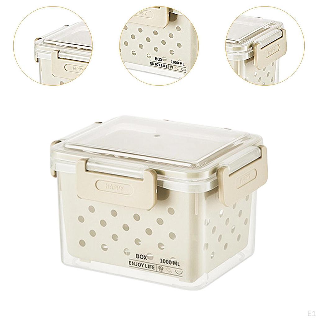 Fridge Storage Container for Fruits and Vegetables, Airtight Bin Produce