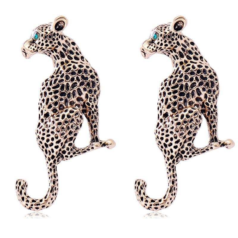 1/2/4 Stück Elegante Dame Klassisch Tier Barock Palast Stil Anstecknadel Zubehör Damen Herren Vintage Legierung Leopard Abzeichen Brosche