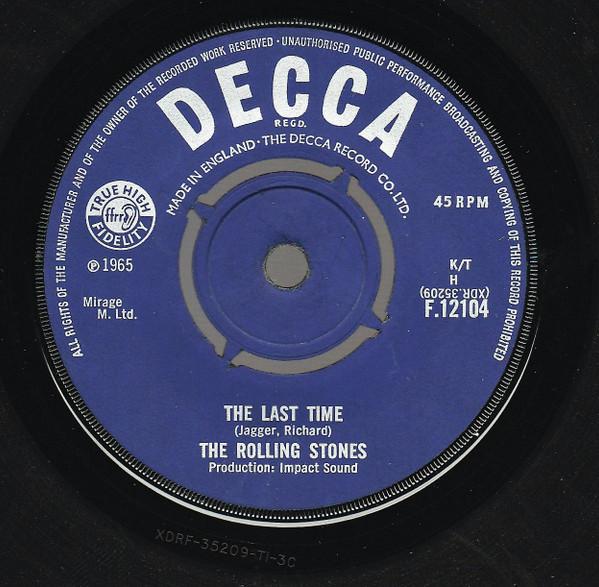 

7inch Record ROLLING STONES - The Last Time F12104 Decca 1965 UK Rock Used