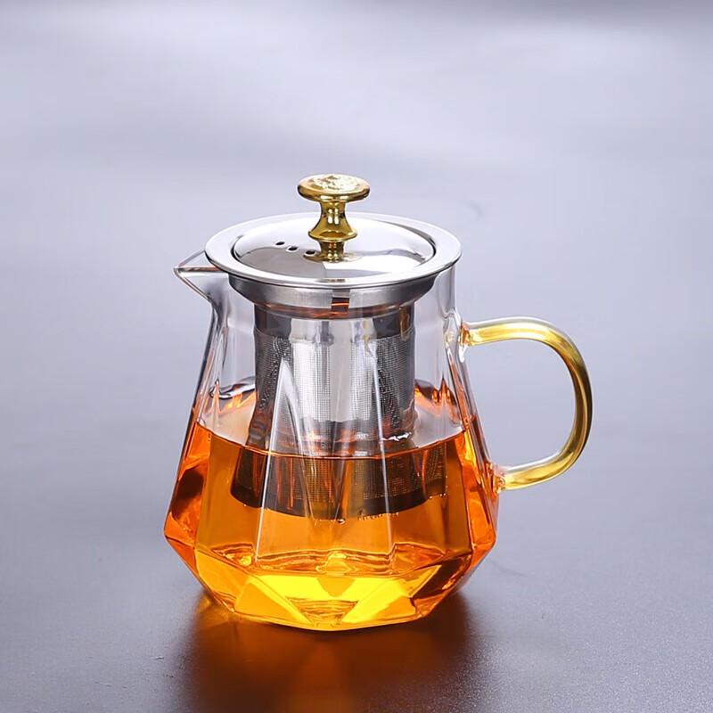 Baydory 600ML Diamond Glass Gongfu Teapot