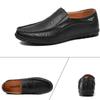 Zapatos de cuero de alta calidad para hombre, mocasines suaves, mocasines planos de marca de moda.