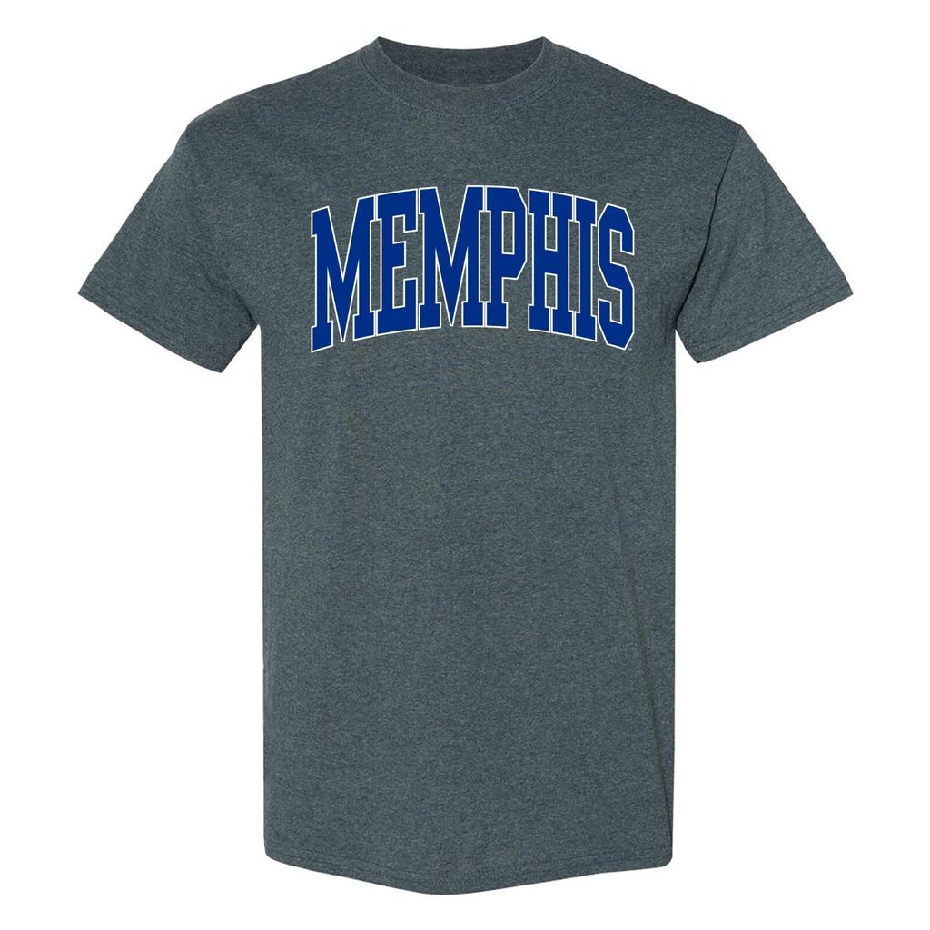 Memphis Tigers Mega Arch - NCAA University Short Sleeve T-Shirt