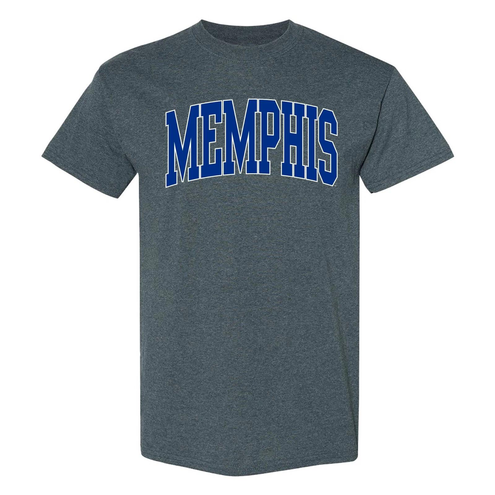 Memphis Tigers Mega Arch - NCAA University Short Sleeve T-Shirt 2XL