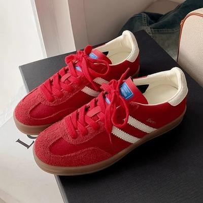 Sapatos Retrô de Couro Macio, Tênis Casuais de Cadarço Femininos, Sapatos Esportivos