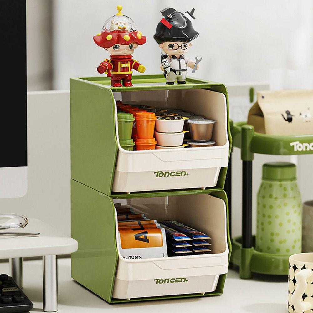 Stackable Tea Bag Storage Case Wall-Mounted Instant Coffee Rack Creative Snack Rack  Pantry