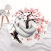 1pc Cherry Blossom Tree and Beautiful White Fox Pattern Automatic Umbrella is Fashionable and Good-Looking, a Portable 3-Fold Umbrella, Suitable