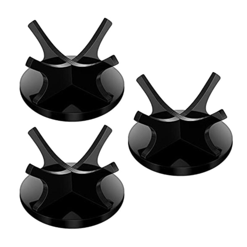 

Clear Acrylic Ball Holder Rack For Baseball Golf Tennis Softball Collections Secure Stable Storage Organizer чорний