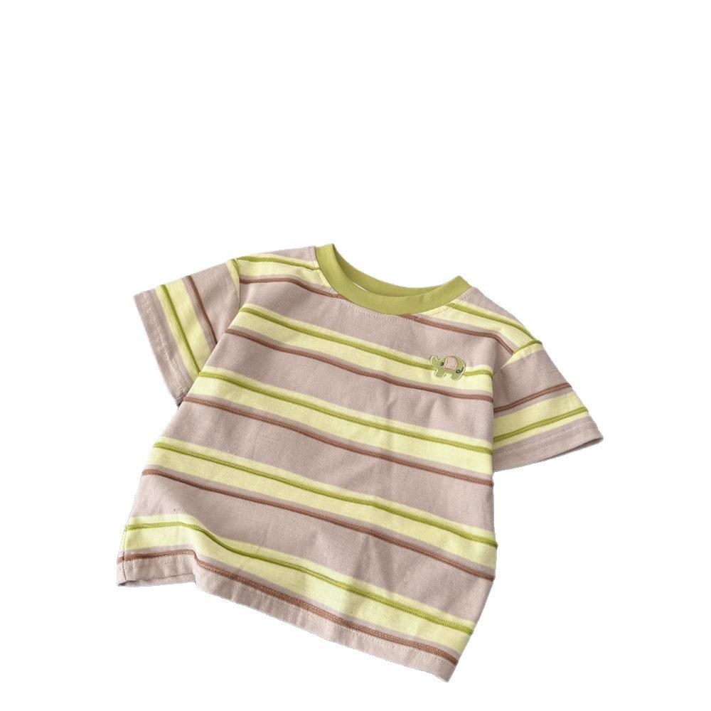 Kids Summer Loose Short Sleeve T Shirt Korean Casual Basic Top Trendy Outfit