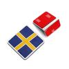 Swedish Flag Car Front Grill Hood Trunk Emblem Logo Decor Sticker Metal Car Tuning For Volvo XC80 XC90 V60 V70 V90 S70 S80 S90