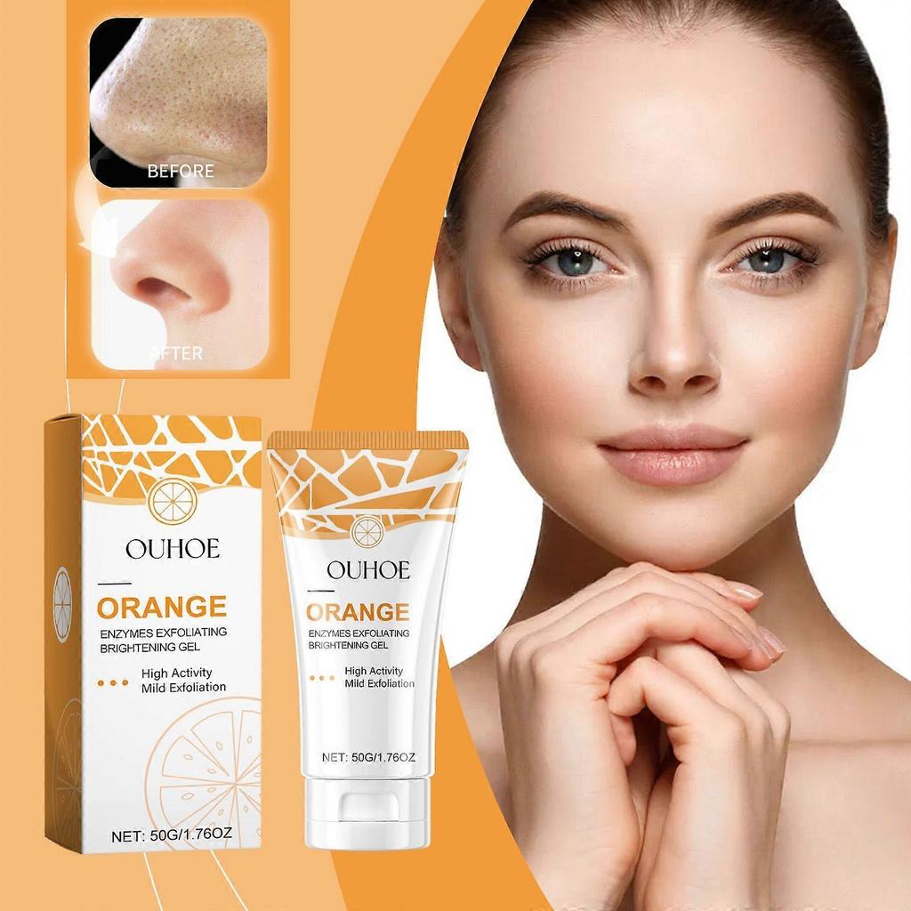 Gel Exfoliante Iluminante con Enzimas - Gel Limpiador Suave con Niacinamida y Vitamina C, Purificante Profundo de Poros, Eliminación de Puntos Negros (Neto 100ml)