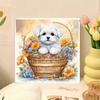 Full Diamond Mosaic Animal Dog Diy Drill Painting Flower New Collection Art Wall Decoration Set Handmade Gift