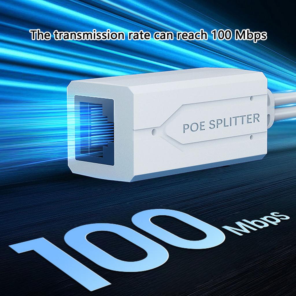 MultiFunction Micros USB/Type c Poe Adapter Splitter Power and Data Transfer For CCTV Cameras Networking Device