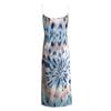 Women Summer Casual Floral Printed Bohemian Floral Long Dress With Pockets