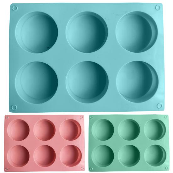 Cake Mold Food Grade Easy Release Reusable 6 Cavity Column Ice-cream Jelly Pudding Soap Mould Kitchen Tools