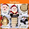 Winterglow Snowman Reindeer Solar Icicle Light Decor For Christmas Holiday Home Yard Scene