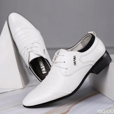 Herren Übergröße Lederschuhe Klassische Business-Schuhe Schnürschuhe Spitzschuh Business Casual Herren Formschuh für Hochzeit Homme