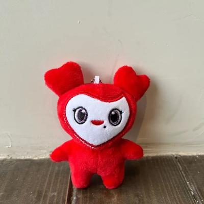 10cm Duas pelúcias adoráveis, Pelúcias da Super Estrela Coreana, Pingente Chaveiro de Boneco Animal de Desenho Animado, Fivelas de Chave, presentes
