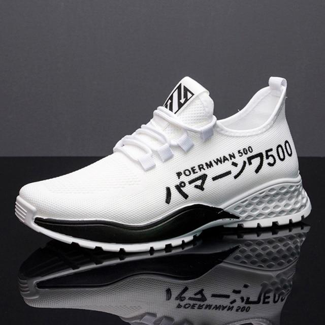 Moda Erkek Spor Ayakkabı Nefes Örgü Spor Koşu erkek ayakkabısı Trend Tenis Erkek Spor Ayakkabı Hafif Rahat Yürüyüş platform ayakkabılar