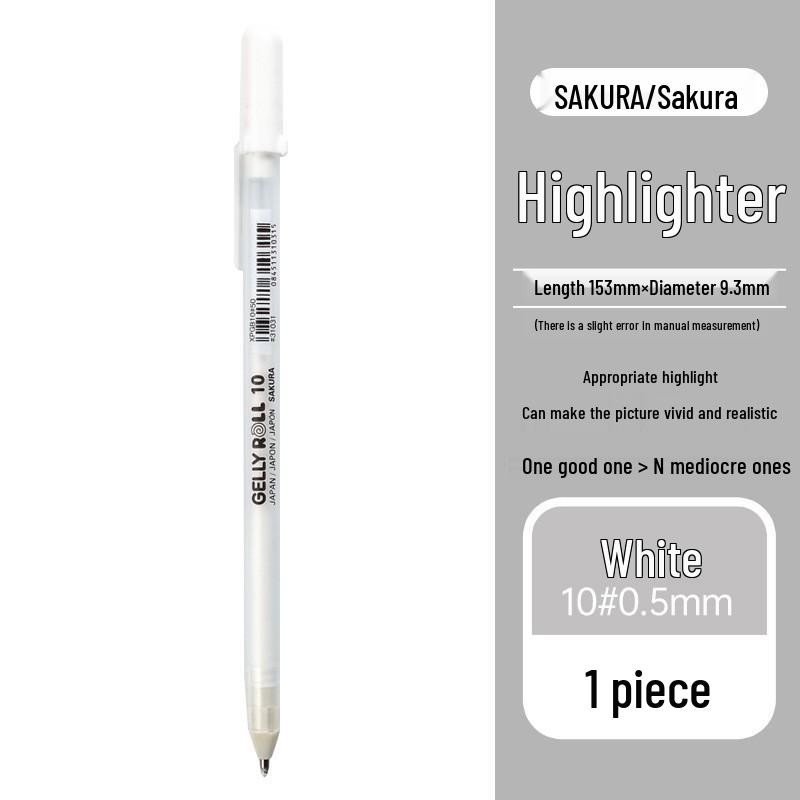 Sakura Japan Fine Art White Highlighting Pen for Drawing