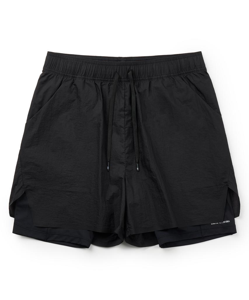 Eolseukamela 2-In-1 Running 5-Inch Shorts_Black