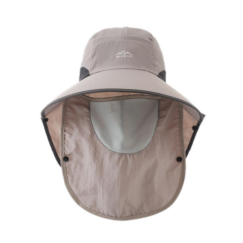 Summer Bucket Hat With Sunshade And Breathable Polyester Material For Men Outdoor Activities