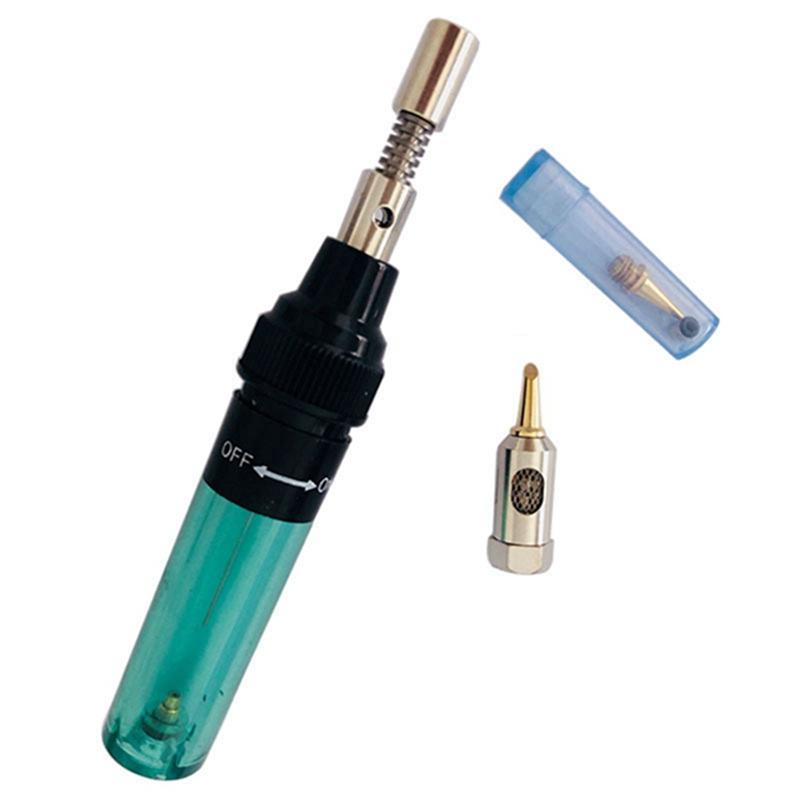 1300℃ Celsius Butane 4 In 1 Gas Soldering Iron Cordless Butane Gas Welding Pen Soldering Kit A
