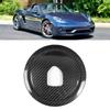 Car Carbon Fiber Steering Wheel Panel Cover Decoration Fit for Porsche 718