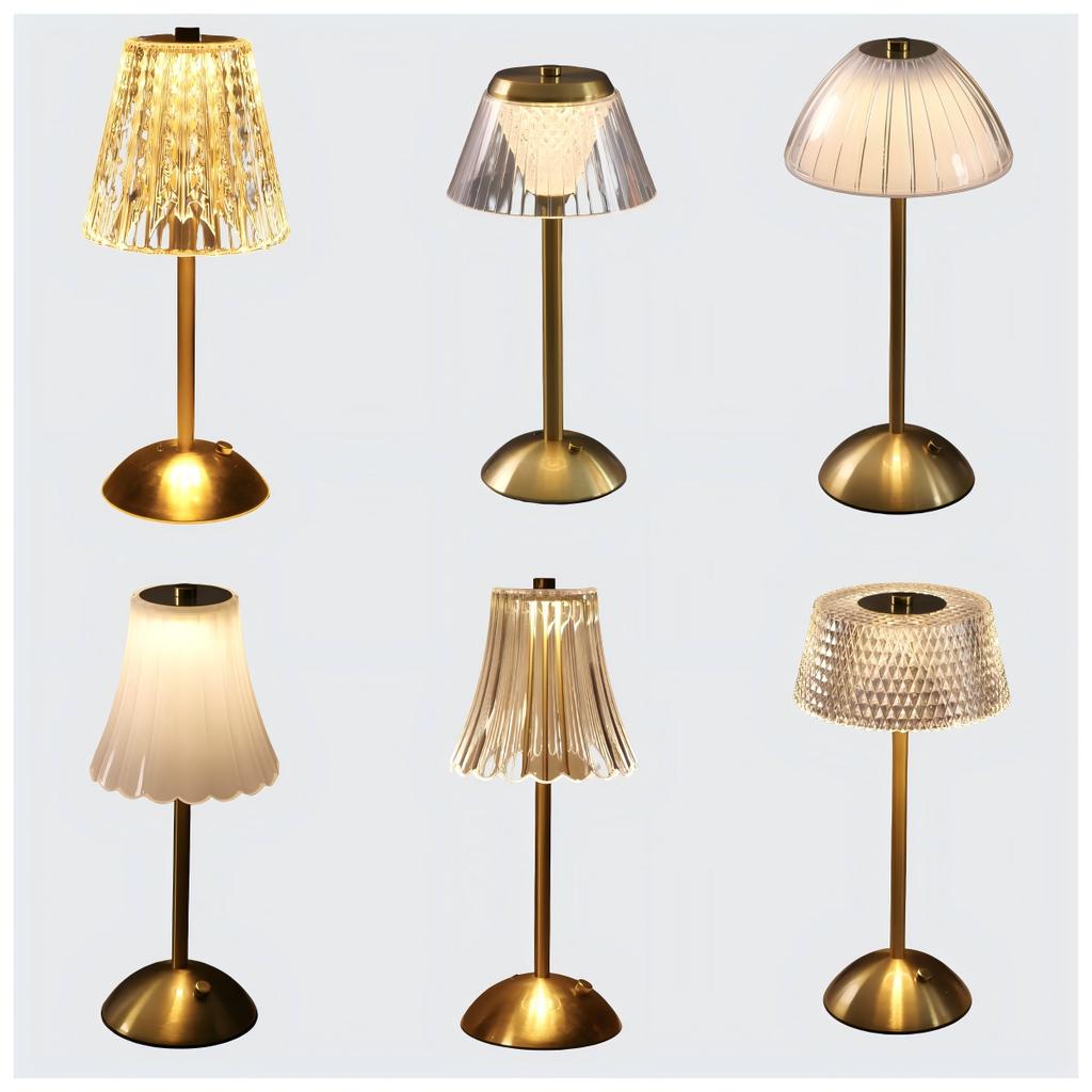 Modern Luxury Eco-Friendly Rechargeable Ambient LED Table Lamp