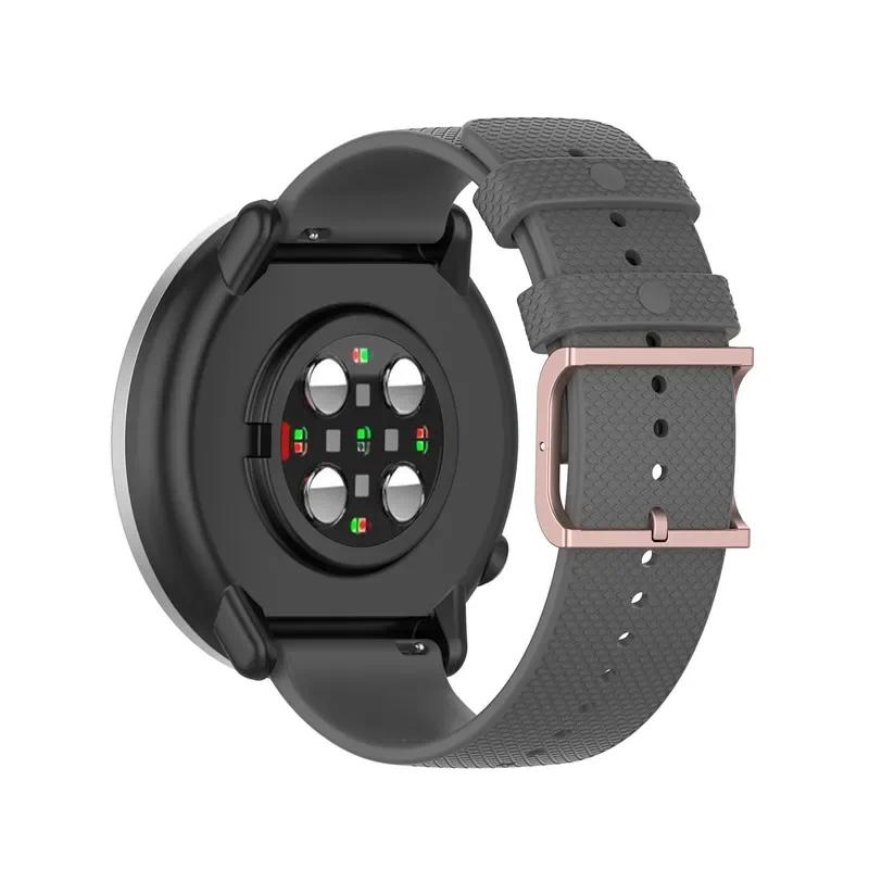 For Samsung Galaxy Watch 3/46mm/42mm/Active 2/Gear S3 Frontier Silicone Bracelet Huawei Watch GT/2/2E/Pro Strap