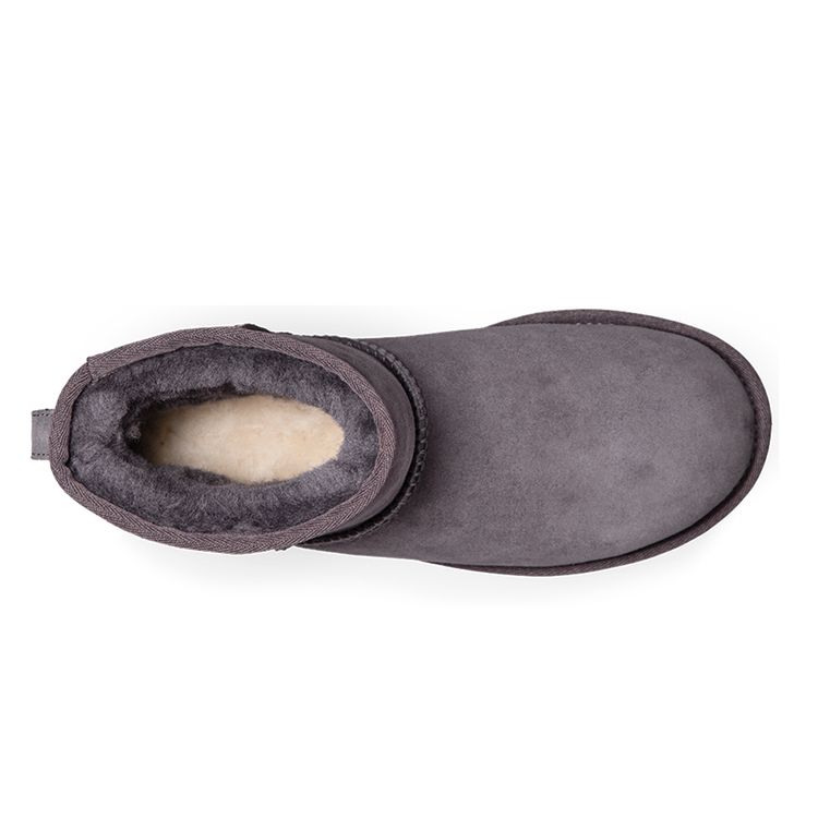 UGG Classic Mini Ii Suede Warm Non-Slip Ankle Snow Boots Women Boots Purple Gray 1016222-NHT