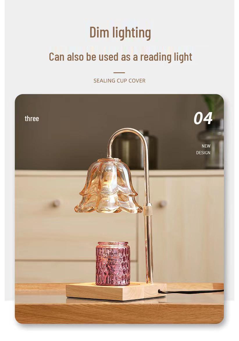 Adjustable Height Aromatherapy Wax Melting Bedroom Lamp