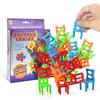 18 Piece Balancing Chair Set, Plastic  ing Toy, Fun Educational Game for Kids Ages 3+, Perfect for Parties and Family Reunions