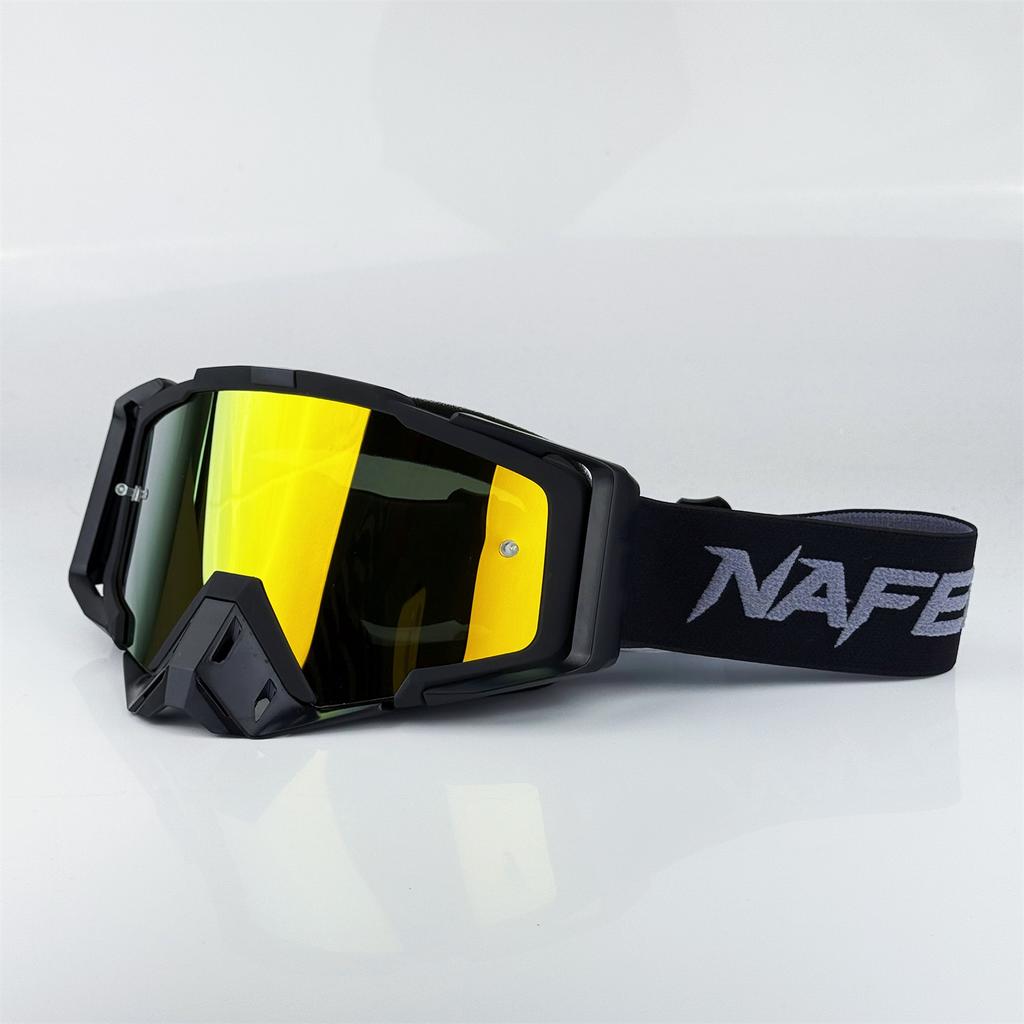NAFEIB New Motorcycle Glasses Motocross Safety HD Lenses Goggles Dirt Bike ATV Ski mtb Goggles MOTO Outdoor Cycling Sunglasses