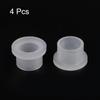 uxcell 4pcs Flanged Sleeve Bearing Plastic Bushing 10.2mm Inner Diameter x 13mm Outside Diameter x 10.1mm Length Nylon Bushing White