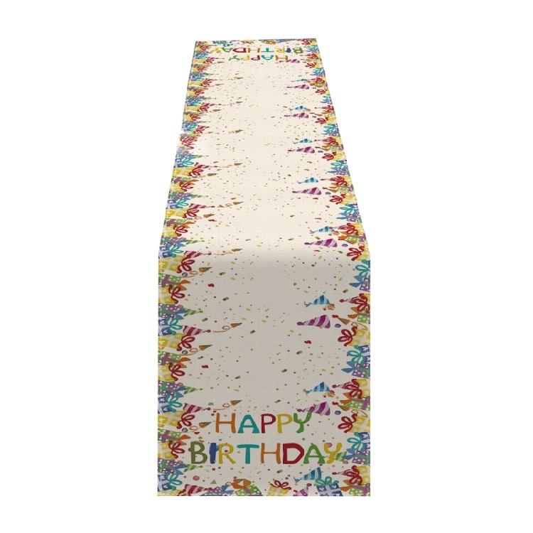 Dining Table Cloth Placemat Happy Birthday Decoration Table Cloth Placemat Color