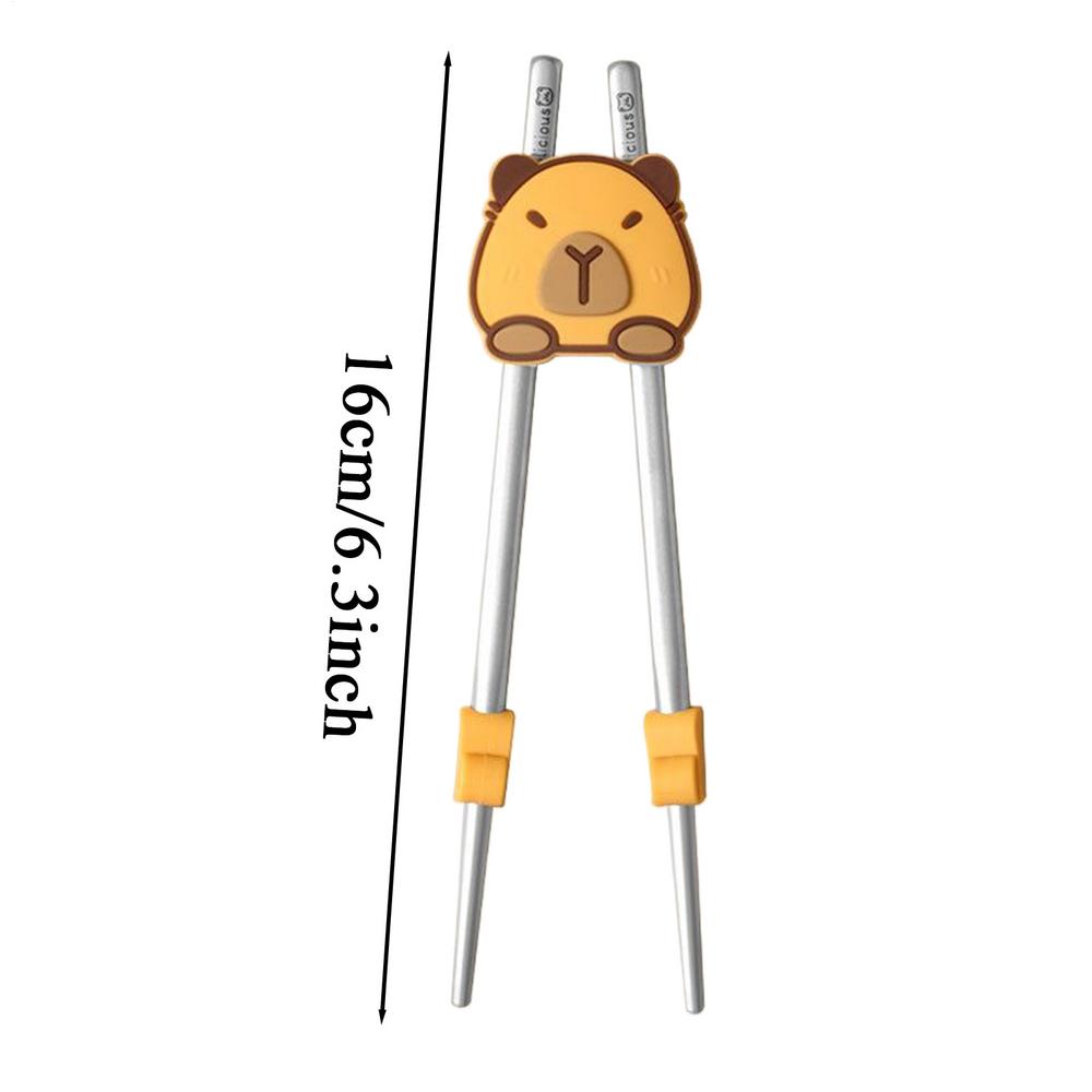 training chopsticks Capybara Cartoon practice dining chopsticks chopsticks children beginners removable  Kids Tableware