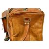 Nya bruna män getläder resegymnastikväska Bagage Äkta Vintage Duffelväska