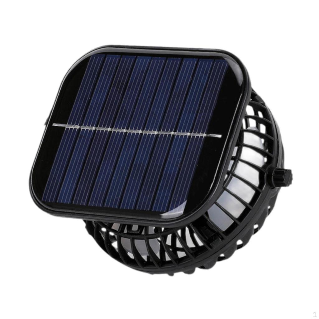 Portable Solar Fan for Outdoor Use USB Compatible Fishing Hat Travel Camping