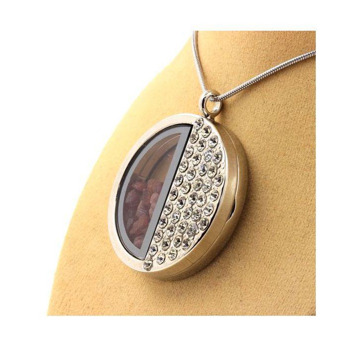 Stones and Minerals. Raw Multicolor Tourmaline Necklace. Half-circle Model.