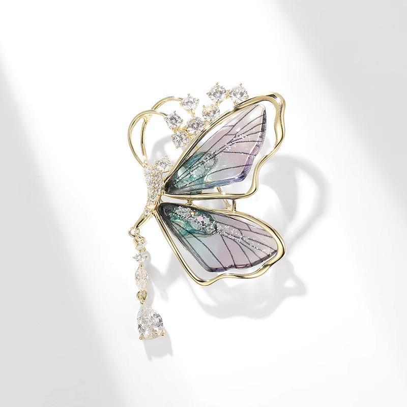 Elegant Butterfly Brooch for Women, Versatile Pin for Sweaters and Suits