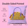 Creative Food Fruit Print Pillow Case Anti-dustmite Pillow Invisible Zipper Silky Short Plush Sofa Cushion Cover