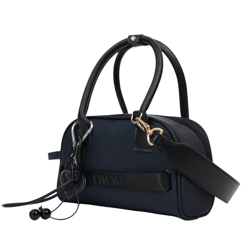DIOR [Customized Cosmetic Bag] Canvas Blue Tone Glitter Niche Trendy High-end Cute Simple Fashion Versatile Classic Exquisite Storage Portable