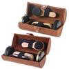 6Pcs Shoe Polish & Care Kit,Leather Shoe Shine Kit with Shoe Polish Shoe Brush for Polishing,Compact Shoe Cleaning Kit