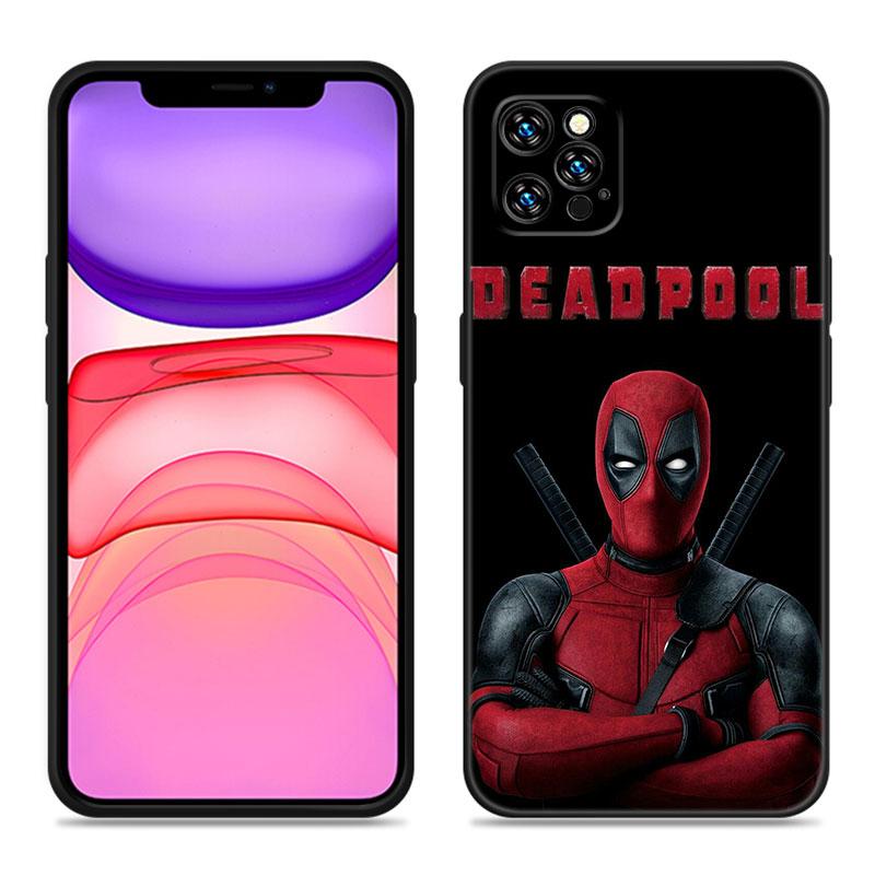 

Крутой чехол для телефона Deadpool для Apple iPhone 12 13 Mini 11 14 15 Pro Max 7 8 Plus X XR XS SE 2020 2022 черный силиконовый чехол iPhone 12