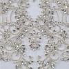 Acrylic Diamond Wedding Dress Front Applique Patch PVC Gem Bright Drill Flower Cloth Sticker Sew-On Style Felt for Formal Dress