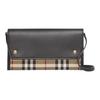 Classic Vintage Check Leather Small Woc Shoulder Crossbody Clutch Bag Women Bags Black 80418021